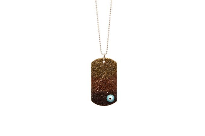 Evil Eyes glitter Tag pendant - Image 3