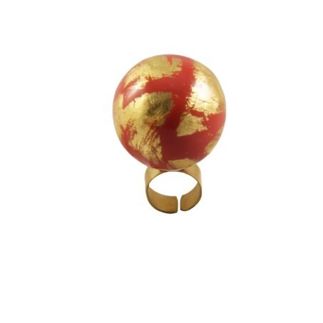 Signature Collection Golden Leaf ring