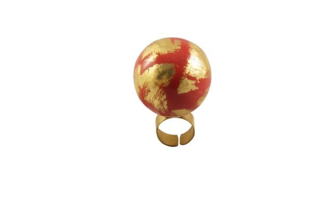 Signature Collection Golden Leaf ring