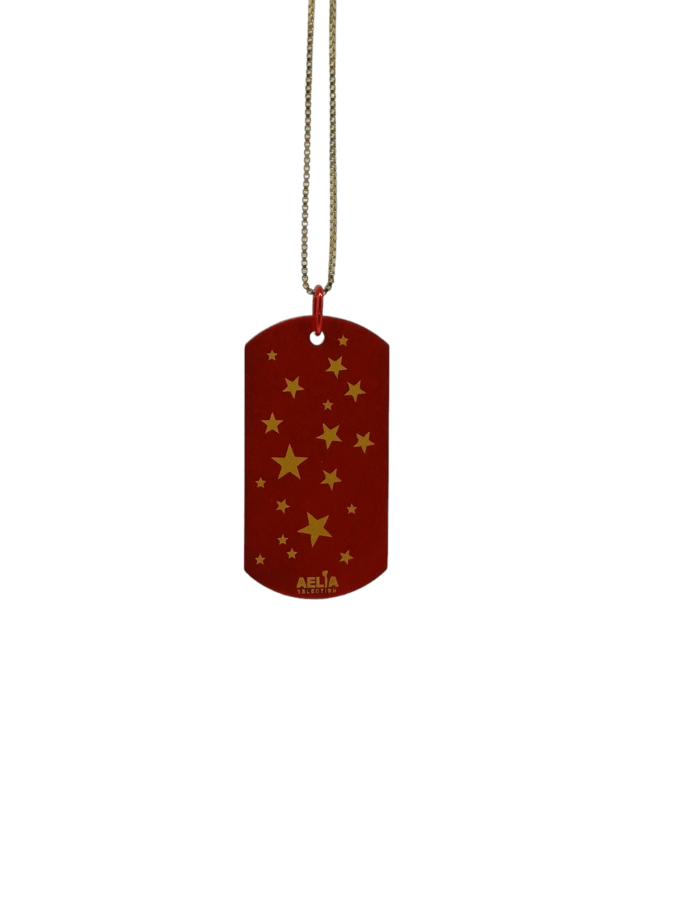 Stardust tag pendant